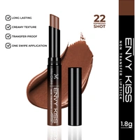 Miss Claire Envy Kiss Non Transfer Lipstick 22 Espresso Shot 1.8g | Deep Matte Tone | Long Lasting Smudge Proof Transfer Resistant Lightweight Brown Lip Color