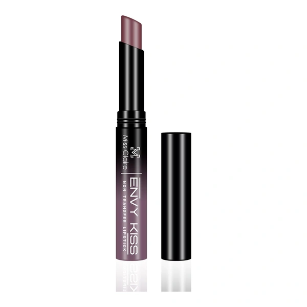 Miss Claire Envy Kiss Non Transfer Lipstick 23 Frappuccino 1.8g | Matte Nude Finish | Long Lasting Smudge Proof Transfer Resistant Lightweight Brown Nude Lip Color