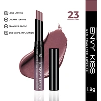 Miss Claire Envy Kiss Non Transfer Lipstick 23 Frappuccino 1.8g | Matte Nude Finish | Long Lasting Smudge Proof Transfer Resistant Lightweight Brown Nude Lip Color