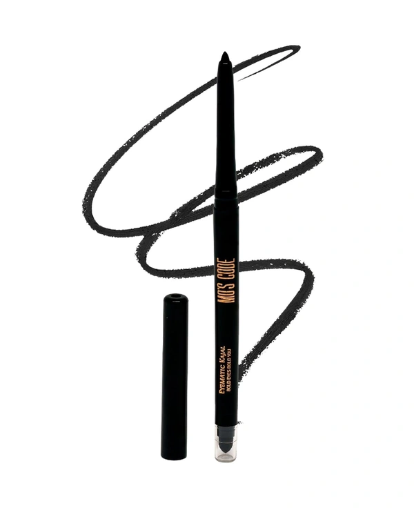 MOS CODE Eyematic Kajal 0.4gm - Emerald | Bold Eyes Bold You | Waterproof & Smudgeproof | Single Stroke Application | Long Lasting Matte Finish | Plant-Based | Paraben & Alcohol Free | Cruelty-Free