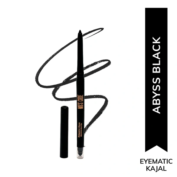 MOS CODE Eyematic Kajal 0.4gm - Emerald | Bold Eyes Bold You | Waterproof & Smudgeproof | Single Stroke Application | Long Lasting Matte Finish | Plant-Based | Paraben & Alcohol Free | Cruelty-Free