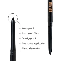 MOS CODE Eyematic Kajal 0.4gm - Emerald | Bold Eyes Bold You | Waterproof & Smudgeproof | Single Stroke Application | Long Lasting Matte Finish | Plant-Based | Paraben & Alcohol Free | Cruelty-Free