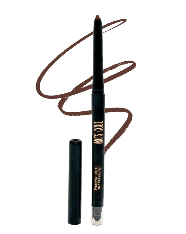 MOS CODE Eyematic Kajal 0.4gm - Earthy | Bold Eyes Bold You | Waterproof & Smudgeproof | Single Stroke Application | Long Lasting Matte Finish | Plant-Based | Paraben & Alcohol Free | Cruelty-Free