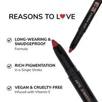 MOS CODE Kissable Slay HD Matte Cryon Lipstick withLips + Primer 1.6g, Majestic Maroon 11 | Waterproof, Smudge Proof, Long Lasting Matte Lipstick | Vitamin E, Hydrating, 1.6g