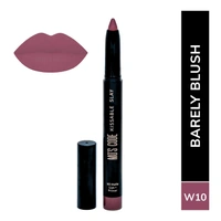 MOS CODE Kissable Slay HD Matte Cryon Lipstick withLips + Primer Barely Blush 1.6g, W10 | Waterproof, Smudge Proof, Long Lasting Matte Lipstick | Vitamin E, Hydrating