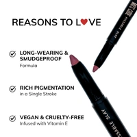 MOS CODE Kissable Slay HD Matte Cryon Lipstick withLips + Primer Barely Blush 1.6g, W10 | Waterproof, Smudge Proof, Long Lasting Matte Lipstick | Vitamin E, Hydrating