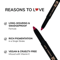 MOS CODE Kissable Slay HD Matte Cryon Lipstick withLips + Primer 1.6g, Cranberry Rush 02 | Waterproof, Smudge Proof, Long Lasting Matte Lipstick | Vitamin E Enriched, Hydrating