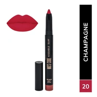MOS CODE Kissable Slay HD Matte Cryon Lipstick withLips + Primer 1.6g, Champagne 20 | Waterproof, Smudge Proof, Long Lasting Matte Lipstick | Vitamin E Enriched, Hydrating