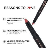 MOS CODE Kissable Slay HD Matte Cryon Lipstick withLips + Primer 1.6g, Soft Kiss 09 | Waterproof, Smudge Proof, Long Lasting Matte Lipstick | Vitamin E Enriched, Hydrating