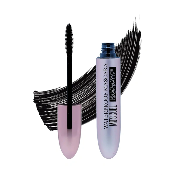 MOS CODE Lashout Waterproof Mascara 9g - Black | Volume, Length & Curl | Smudgeproof | Quick Dry & Long Lasting | Vegan | Cruelty-Free & Paraben-Free | Big Eyes Effect