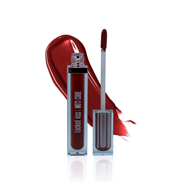 MOS CODE MOS Code Locked Kiss Transfer Proof Liquid Lipstick 7ml - Shade 01 Cocoa Storm | Waterproof, Smudgeproof, Long-Wearing & Hydrating | Vitamin E, Jojoba Oil, Argan Oil & Shea Butter