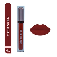 MOS CODE MOS Code Locked Kiss Transfer Proof Liquid Lipstick 7ml - Shade 01 Cocoa Storm | Waterproof, Smudgeproof, Long-Wearing & Hydrating | Vitamin E, Jojoba Oil, Argan Oil & Shea Butter