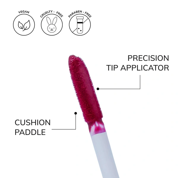 MOS CODE MOS Code Locked Kiss Transfer Proof Liquid Lipstick 7ml - Shade 10 Crimson Muse | Waterproof, Smudgeproof, Long-Wearing & Hydrating | Vitamin E, Jojoba Oil, Argan Oil & Shea Butter