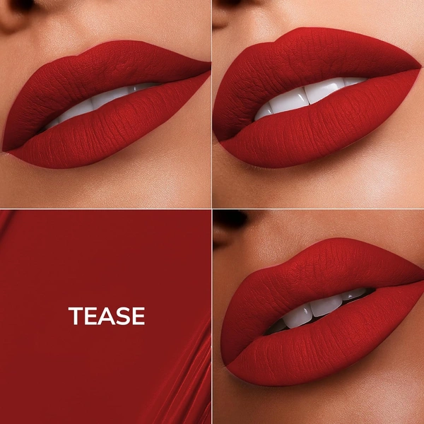 MOS CODE MOS Code Locked Kiss Transfer Proof Liquid Lipstick 7ml - Shade 07 Tease | Waterproof, Smudgeproof, Long-Wearing & Hydrating | Vitamin E, Jojoba Oil, Argan Oil & Shea Butter