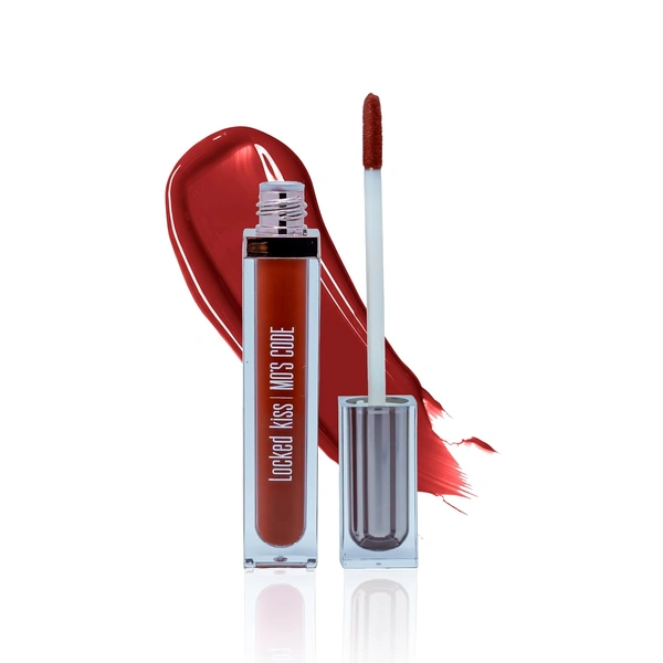 MOS CODE MOS Code Locked Kiss Transfer Proof Liquid Lipstick 7ml - Shade 05 Fire Nectro | Waterproof, Smudgeproof, Long-Wearing & Hydrating | Vitamin E, Jojoba Oil, Argan Oil & Shea Butter