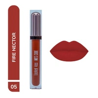 MOS CODE MOS Code Locked Kiss Transfer Proof Liquid Lipstick 7ml - Shade 05 Fire Nectro | Waterproof, Smudgeproof, Long-Wearing & Hydrating | Vitamin E, Jojoba Oil, Argan Oil & Shea Butter