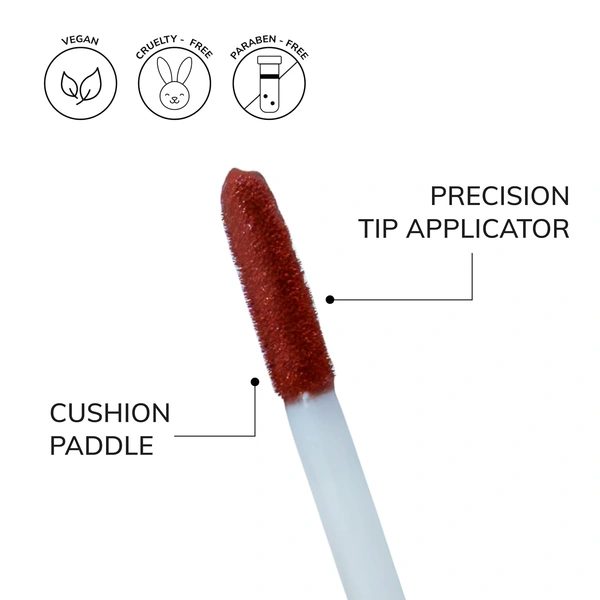 MOS CODE MOS Code Locked Kiss Transfer Proof Liquid Lipstick 7ml - Shade 05 Fire Nectro | Waterproof, Smudgeproof, Long-Wearing & Hydrating | Vitamin E, Jojoba Oil, Argan Oil & Shea Butter