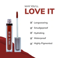 MOS CODE MOS Code Locked Kiss Transfer Proof Liquid Lipstick 7ml - Shade 05 Fire Nectro | Waterproof, Smudgeproof, Long-Wearing & Hydrating | Vitamin E, Jojoba Oil, Argan Oil & Shea Butter