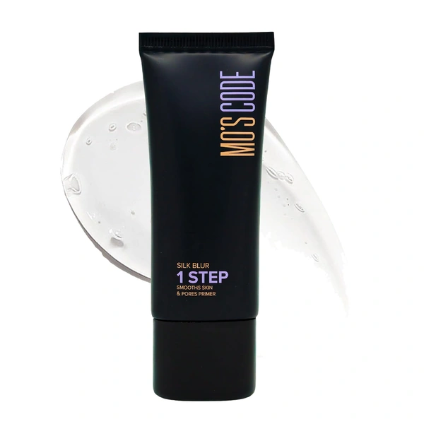 MOS CODE Silk Blur Face Primer 30ml - OSLO | 1 Step Smooths Skin & Pores | Gel-Based Makeup Primer | Long Lasting, Sweat Proof & Hydrating | Lightweight Silk Touch | Vitamin E & UV Filters
