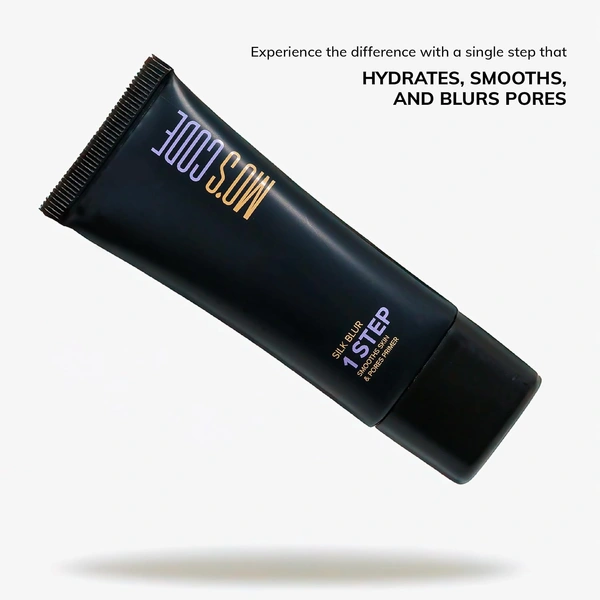 MOS CODE Silk Blur Face Primer 30ml - OSLO | 1 Step Smooths Skin & Pores | Gel-Based Makeup Primer | Long Lasting, Sweat Proof & Hydrating | Lightweight Silk Touch | Vitamin E & UV Filters