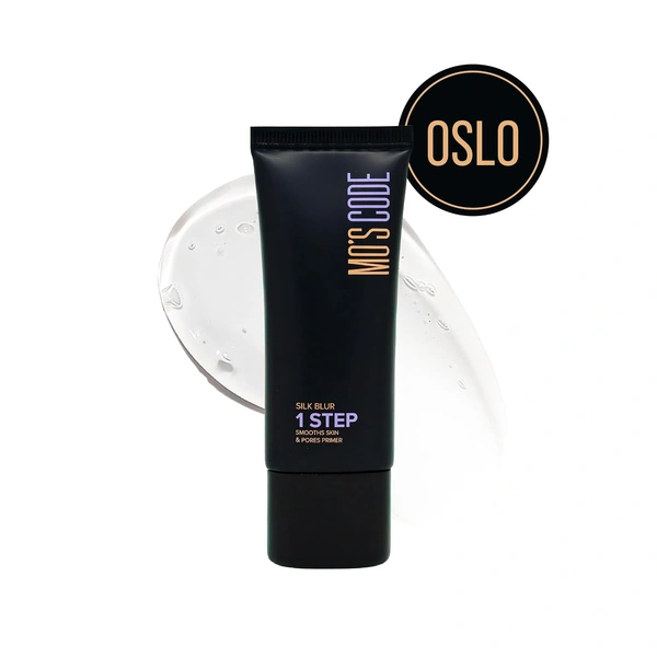 MOS CODE Silk Blur Face Primer 30ml - OSLO | 1 Step Smooths Skin & Pores | Gel-Based Makeup Primer | Long Lasting, Sweat Proof & Hydrating | Lightweight Silk Touch | Vitamin E & UV Filters