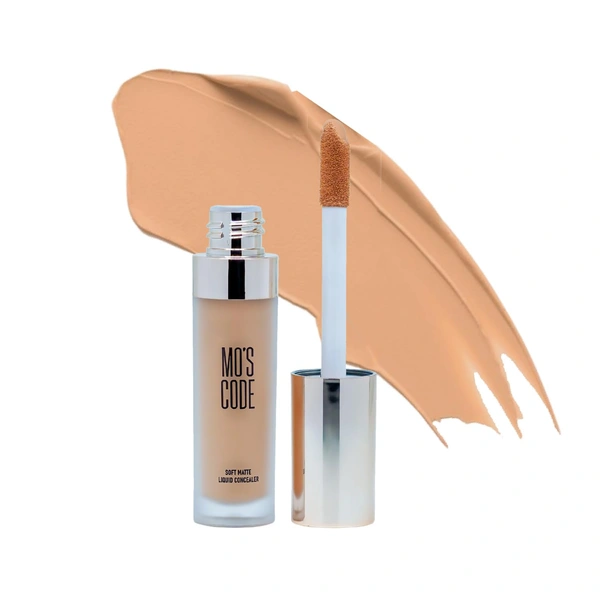MOS CODE Soft Matte Liquid Concealer 8g - Drip Shade | Full Coverage | Blendable | Long-Lasting | Sweat Proof | Transferproof | Lightweight | Matte Finish