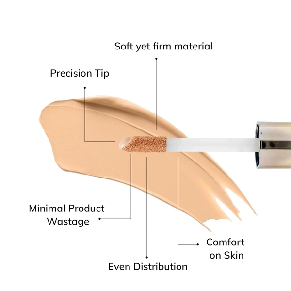 MOS CODE Soft Matte Liquid Concealer 8g - Flex Shade | Full Coverage | Blendable | Long-Lasting | Sweat Proof | Transferproof | Lightweight | Matte Finish