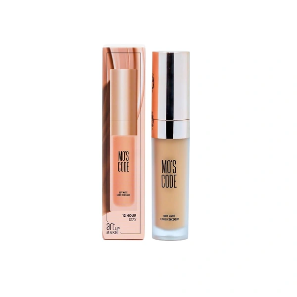 MOS CODE Soft Matte Liquid Concealer 8g - Slay Shade | Full Coverage Matte Finish | Blendable, Transfer-Proof & Sweat-Proof | Long-Lasting Lightweight Concealer