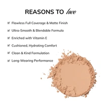 MOS CODE Studio Compact 8gm - Florence 02 | Lightweight High Coverage Compact Powder | Long Lasting | Seamless Blending | Hydrating | Enriched with Vitamin E | Vegan & Cruelty-Free