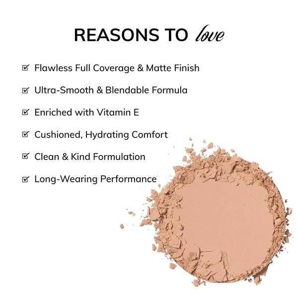 MOS CODE Studio Compact 8gm - Venice 01 | Lightweight High Coverage Compact Powder | Long Lasting | Seamless Blending | Hydrating | Enriched with Vitamin E | Vegan & Cruelty-Free