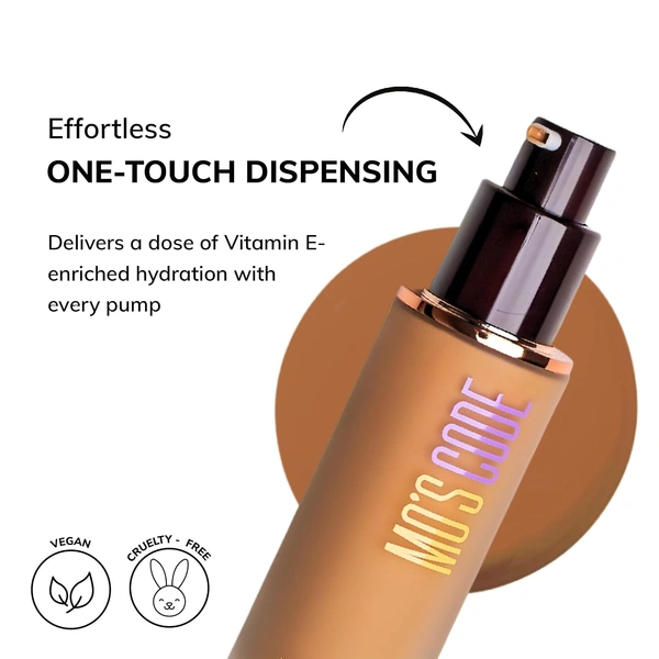 MOS CODE Ultra HD Invisible Cover Foundation 30ml Rome-04 | Lightweight, Long Lasting, High Coverage, Hydrating, Seamless Blend, Vegan & Cruelty-Free
