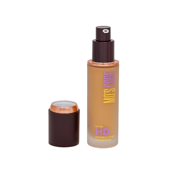 MOS CODE Ultra HD Invisible Cover Foundation 30ml Spain-03 | Lightweight, Long Lasting, High Coverage, Hydrating, Seamless Blend, Vegan & Cruelty-Free