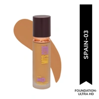 MOS CODE Ultra HD Invisible Cover Foundation 30ml Spain-03 | Lightweight, Long Lasting, High Coverage, Hydrating, Seamless Blend, Vegan & Cruelty-Free