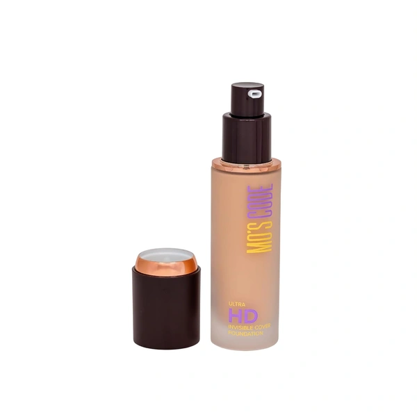 MOS CODE Ultra HD Invisible Cover Foundation 30ml London-01 | Lightweight, Long Lasting, High Coverage, Hydrating, Seamless Blend, Vegan & Cruelty-Free