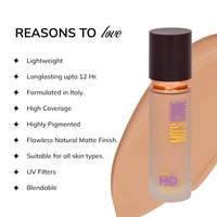 MOS CODE Ultra HD Invisible Cover Foundation 30ml London-01 | Lightweight, Long Lasting, High Coverage, Hydrating, Seamless Blend, Vegan & Cruelty-Free