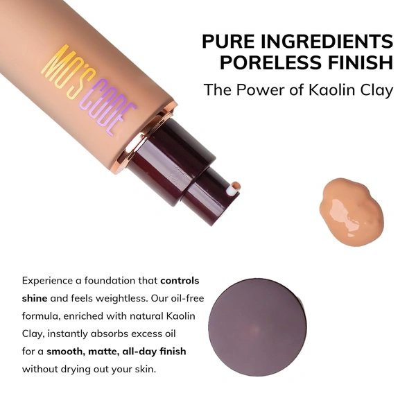MOS CODE Ultra HD Invisible Cover Foundation 30ml London-01 | Lightweight, Long Lasting, High Coverage, Hydrating, Seamless Blend, Vegan & Cruelty-Free