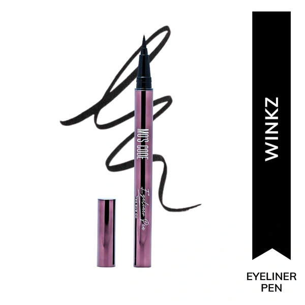 MOS CODE Yes Eye Do Winkz Eyeliner Pencil Black 1ml | Waterproof & Smudge Proof Eyeliner | Quick Dry, Matte Finish, Long Lasting Up to 12 Hours | Vegan