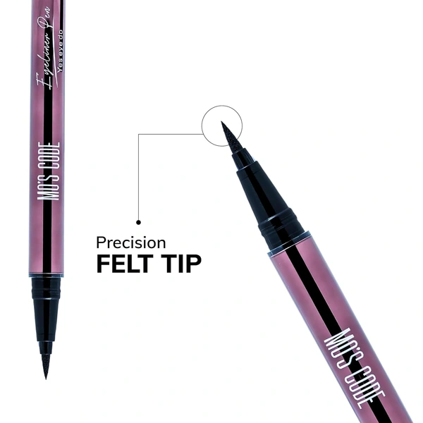 MOS CODE Yes Eye Do Winkz Eyeliner Pencil Black 1ml | Waterproof & Smudge Proof Eyeliner | Quick Dry, Matte Finish, Long Lasting Up to 12 Hours | Vegan