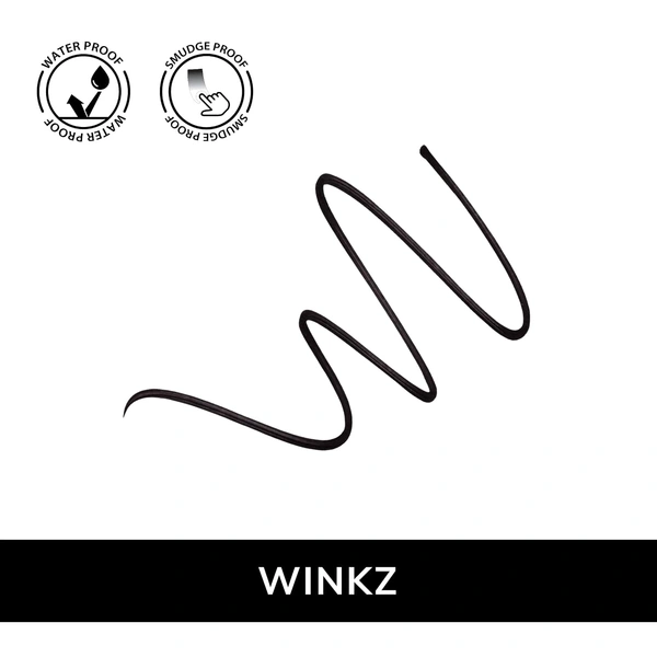 MOS CODE Yes Eye Do Winkz Eyeliner Pencil Black 1ml | Waterproof & Smudge Proof Eyeliner | Quick Dry, Matte Finish, Long Lasting Up to 12 Hours | Vegan