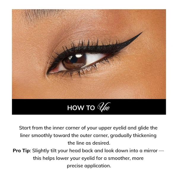 MOS CODE Yes Eye Do Liquid Eye Liner 2.5ml - Black Matte Finish | Gaze Waterproof & Smudgeproof Eyeliner | Quick Dry | Long Lasting Up to 12 Hours | Precision Tip | Cruelty-Free & Paraben-Free