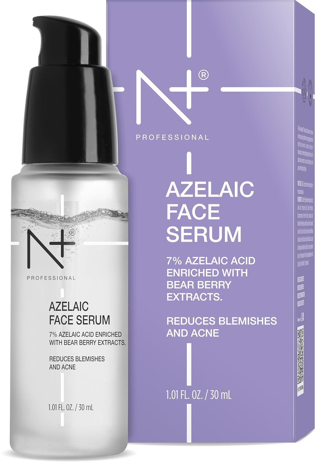 N Plus 7% Azelaic Acid Face Serum 30ML Enriched with Bearberry