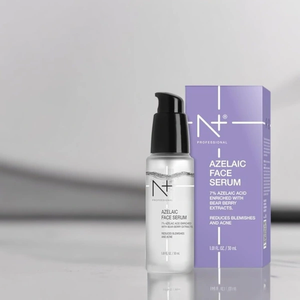 N Plus 7% Azelaic Acid Face Serum 30ML | Enriched with Bearberry Extracts | Brightening, Anti-Acne & Pore-Refining | Lightweight, Non-Greasy & Suitable for All Skin Types