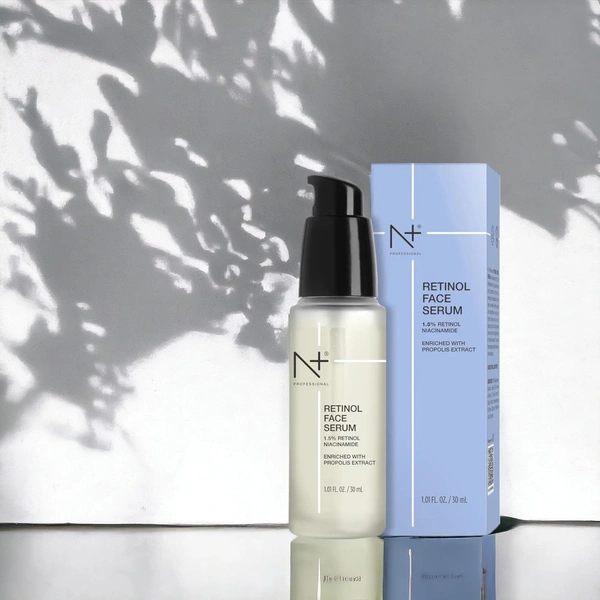 N Plus Professional Retinol Face Serum | for Anti-Aging & Skin Renewal | Retinol Face Serum for Wrinkle Reduction & Skin Firmness | Youthful Glow | Reducing Age Spots | 30ml