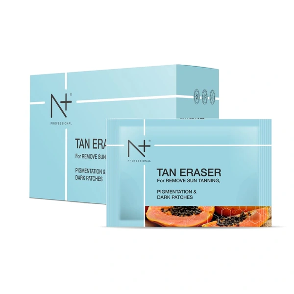 N Plus Professional Tan Eraser Mask-12g x 6 | For Remove Sun Tanning, Pigmentation & Dark Patches | Radiant Glow Mask | Flawless Complexion | Natural Exfoliating Mask