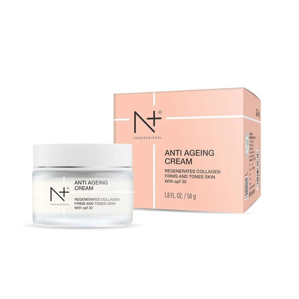 N Plus N + Professional Anti-Ageing Cream� 50g | Regenerates Collagen, Firm & Tones Skin with SPF 30 | Wrinkle Reduction | Skin Rejuvenation | Hydrating | Skin Elasticity | for All Skin Types
