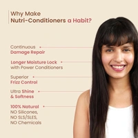 Nat Habit Hibiscus-Infused Conditioner 150ml | Five Oil Nutri-Conditioner | Reduces Dryness & Frizz | Natural Herbal Hair Conditioner for Men & Women | Long Lush Hair