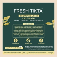 Nat Habit Ubtan Face Wash 50g | Fresh Daily Tikta with Wild Turmeric | Skin Brightening | Chemical & Sulphate Free Natural Cleanser | For Men & Women, All Skin Types