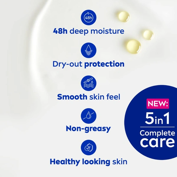 Nivea Cocoa Nourish Body Lotion - 200ml | Deep Moisture Serum | 48-Hour Hydration | Cocoa Butter & Coconut Oil | Non-Greasy Formula for Very Dry Skin