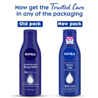 Nivea Nourishing Body Milk 200ml | 48-Hour Moisturization | Infused with 2X Almond Oil | Deep Care for Very Dry Skin | Smooth & Healthy-Looking Skin