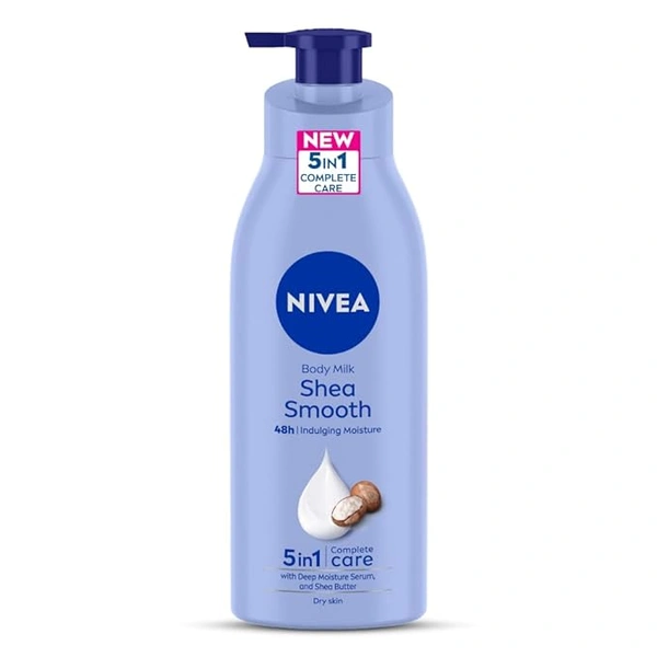 Nivea Shea Smooth Body Lotion 400ml | 48-Hour Hydration | Enriched with Deep Moisture Serum & Shea Butter | Non-Greasy Formula for Healthy, Radiant Skin